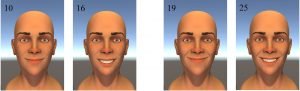 Animation af forskellige smil